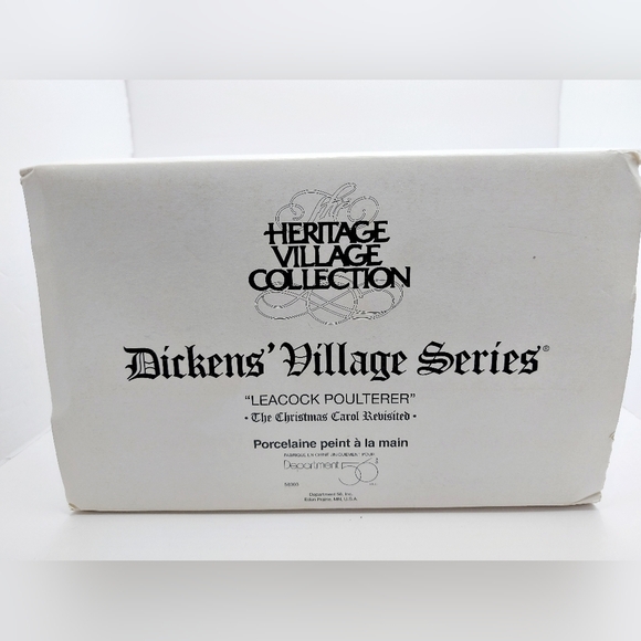 Vtg Dept 56 Dickens Christmas Village 1997 LEACOCK POULTERER - Picture 8 of 8